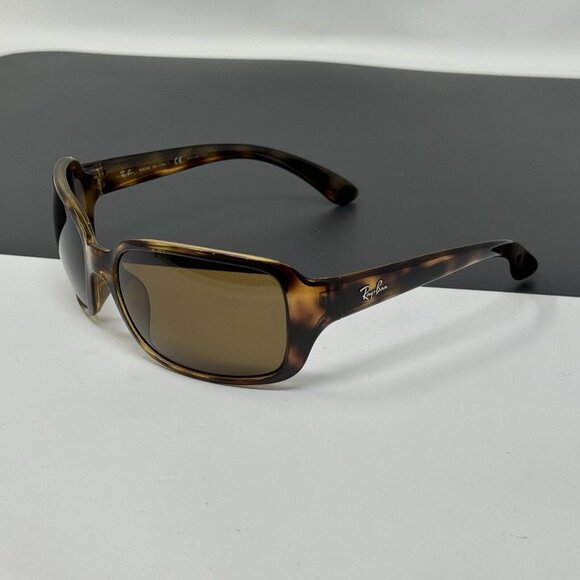 RAY BAN RB 4068 642/57 HAVANA Glass POLARIZED Lenses SUNGLASSES 60-17 - Picture 3 of 10